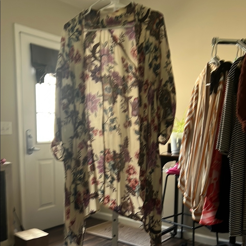 Patrons of Peace Multicolor Floral Kimono